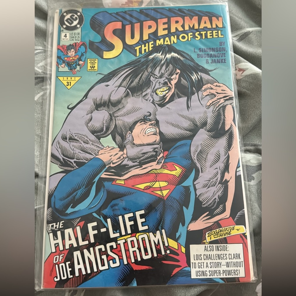 Superman The Man of Steel #4 Half-Life of Joe Angstrom 1991 Comic DC Comics